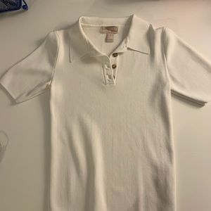 forever 21 white collar shirt size s